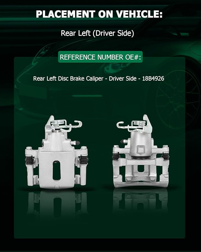 SCITOO Rear Left Brake Caliper With Bracket 18B4926 Compatible For Ford For Mustang 2005-2014