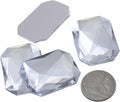 40X30mm Crystal A01 Flat Back Acrylic Octagon Jewels Pro Grade Individually by Allstarco