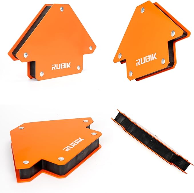 RUBIK Welding Magnets 50LB,Heavy Duty Welding Magnets Set, Welding Magnet Holder,45 90 135 Degree Angle Holding Magnet, Holding Power Welding Accessories,6 Pcs Pack