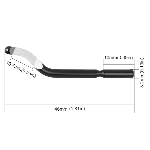 Deburring Tool with 10 High-Speed Steel Blades – 360° Swivel Head for Metal, Plastic, Resin, 3D Prints, Copper & PVC Pipes – Heavy-Duty Hand Deburr Tool with Extended Aluminum Handle – Blue