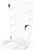 5 Shelf Acrylic Lockable Display Case by Unknown