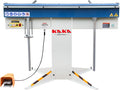 KAKA INDUSTRIAL Magnetic Pan and Box Brake, 48-Inch Electro Metal Brake Bender, 6-Ton 16-Gauge Box and Pan Brake, 220V Single Phase with Foot Pedal Control Siding Brake, Includes Clamp Bars EB-4816M