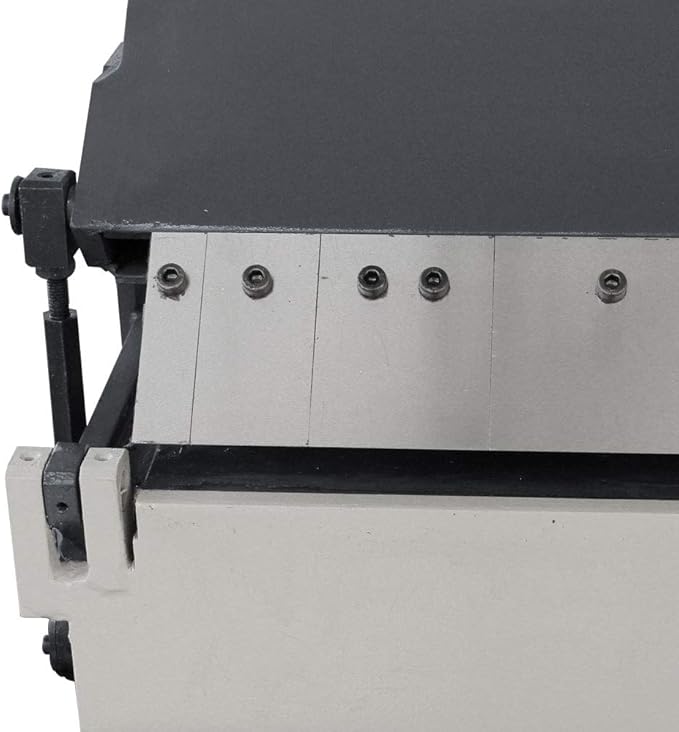 KAKA INDUSTRIAL Box and Pan Brake, 36-Inch Sheet Metal Brake, 20-Gauge Mild Steel Capacity Finger Brake, 0-135 Degree Adjustable Aluminum Brake with 6 Removable Fingers W-3620A