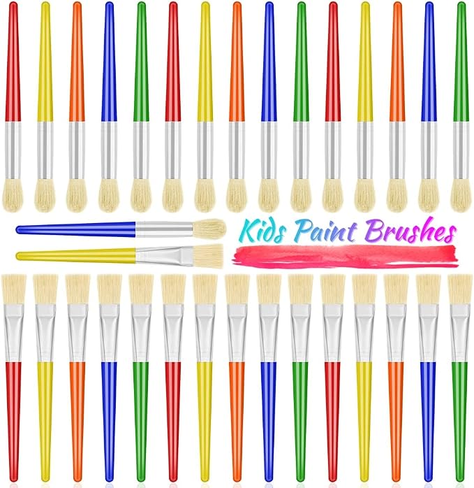 Anezus 30 Kids Paint Brushes Set by anezus