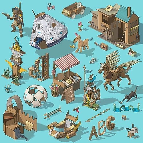 Makedo Discover | 126 Piece Cardboard Construction Toolbox - Image 8