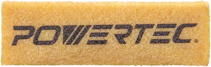 POWERTEC 71424V Abrasive Cleaning Stick for Sanding Belts & Discs 4-1/2" 2PK | Natural Rubber Eraser - Woodworking Shop Tools for Sanding Perfection