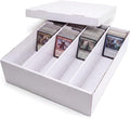 Calenzana 3200-Count Trading Cardboard Card Storage Boxes 1 Pack, 4 Row White by Calenzana