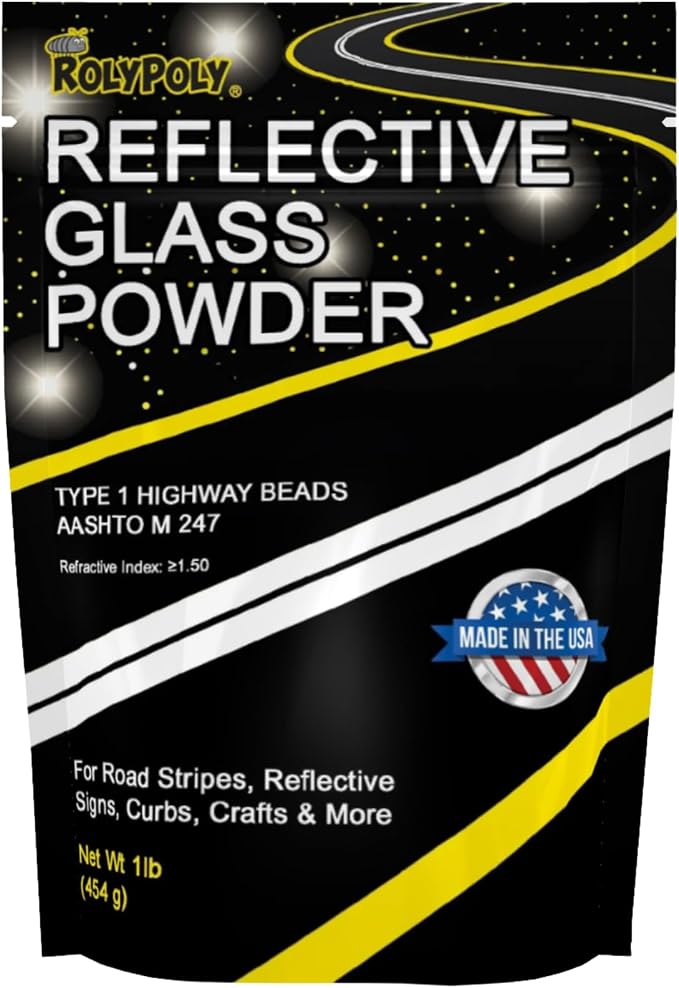 Reflective Glass Powder for Traffic Paint & Epoxy by RolyPoly