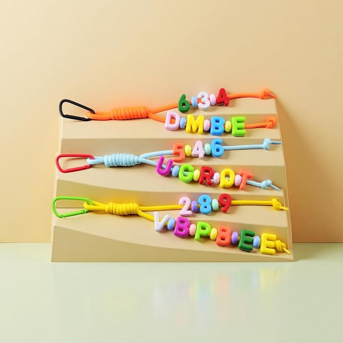 KJML DIY Paracord Keychain 12pcs Paracord Rope Keychain Braided Cord Rope Bag - Image 2