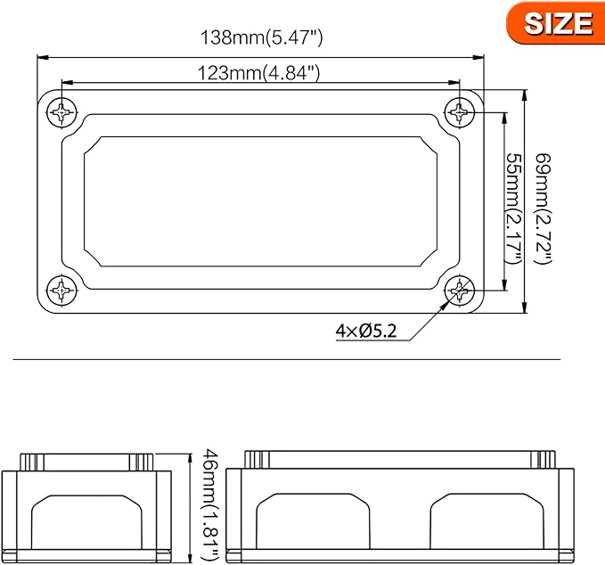 300A Bus Bar Box Nickel Plated Brass Power Distribution Block with 4xM8 (5/16 inch) Terminal Studs Negative Ground Battery Junction Block Buss Bar with Cover DC12 24 48V for Trailer Marine