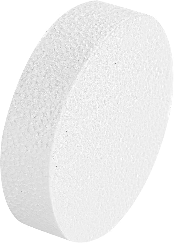 4 Inch 12-Pack Foam Circles for Crafts, Polystyrene Round Foam Disc for DIY - Image 3
