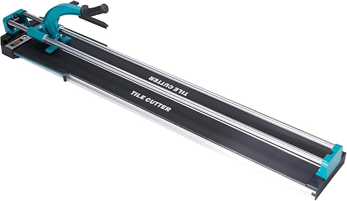 VEVOR Manual Tile Cutter, 48 inch Professional Porcelain Ceramic Tile Cutter, Double Rails with Tungsten Carbide Cutting Wheel, Anti-Skid Feet & Infrared Positioning for Home Industrial