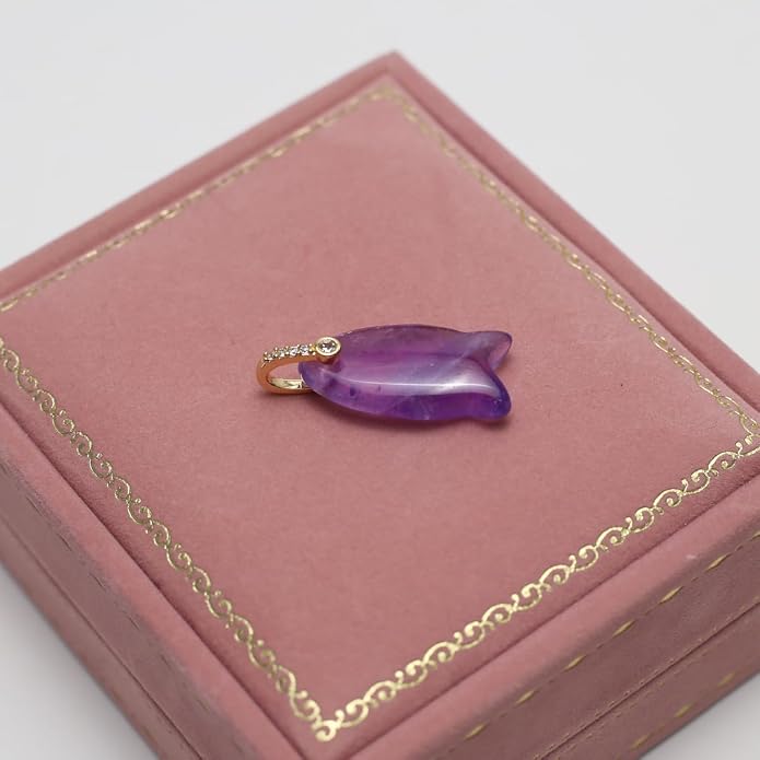 LE SKY Natural Stone Pendants Healing Crystal Gemstones - Image 7