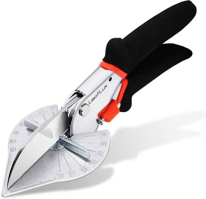 LeafLux Miter Shears for Wood Trim, Adjustable 45°-135° Multi-Angle Handheld by LeafLux