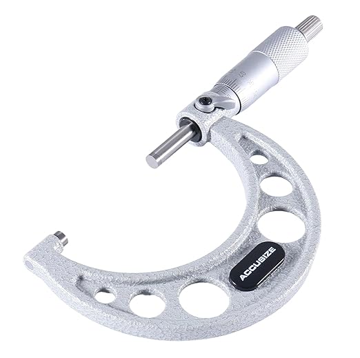 Accusize Industrial Tools 50-75mm by 0.01mm Ultra-Precision Outside Micrometer, EG00-0075