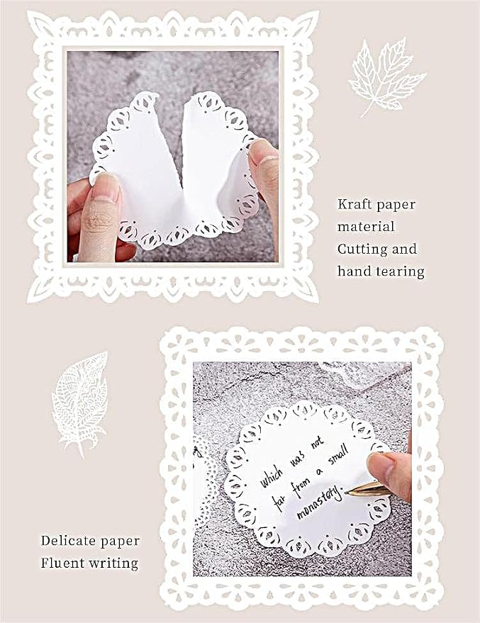 Diuhofart Vintage Scrapbook Embellishments Paper Cutout Lace - Image 5