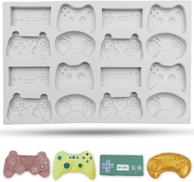 SAKOLLA Game Controller Silicone Molds, 16 Cavity Video Game Controller Molds by Sakolla