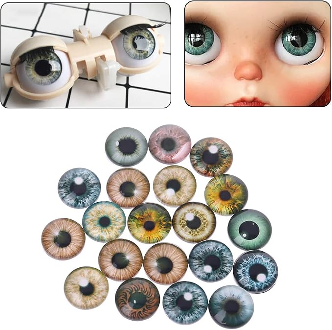 20Pcs Glass for Doll Eyes Animal Crafts Eyeballs for Dinosaur Eye Accessorie - Image 5