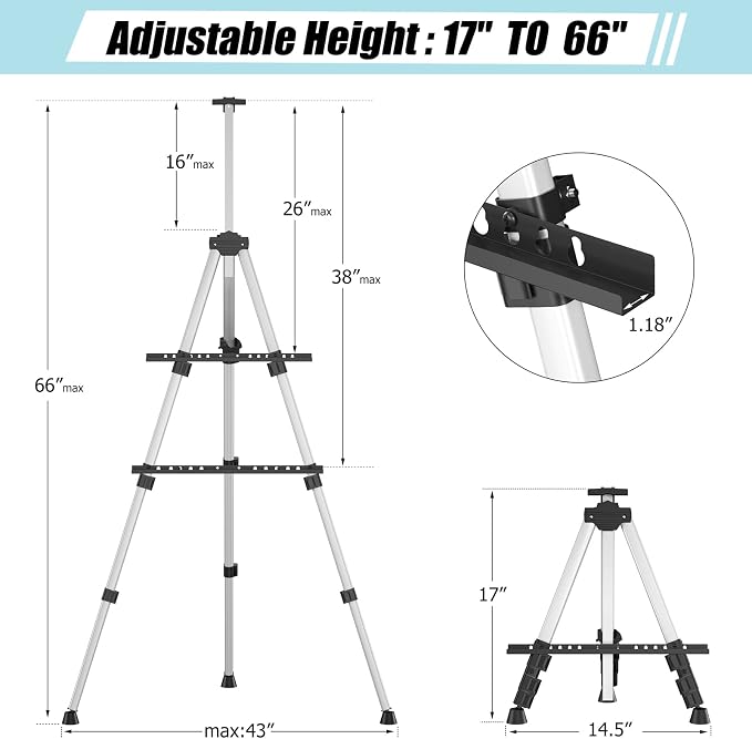 Art Painting Display Easel Stand - Image 3