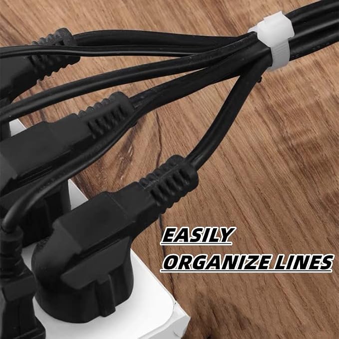 Zip Ties Assorted Sizes 400 Pack 4/6/8/12 Inch Cable Ties Heavy Duty Plastic - Image 5