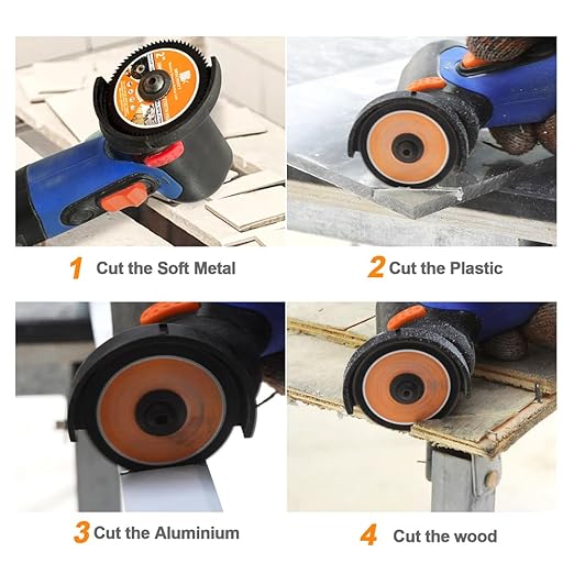 HSS Circular Saw Blade 2inch - BRSCHNITT 8PCS 72T 10mm Bore Cutting Discs for Cutting Wood, Copper, Aluminum, Plastic and Soft Metal