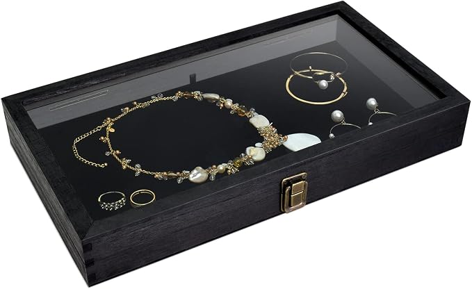 MOOCA Wooden Jewelry Display Case, Pocket Knife Display Case - Image 5
