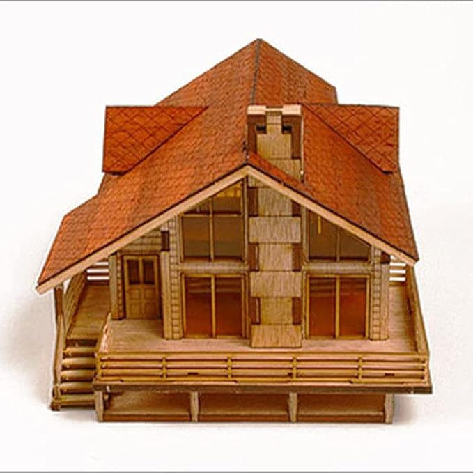 Desktop Wooden Model Kit Garden House A - Image 2