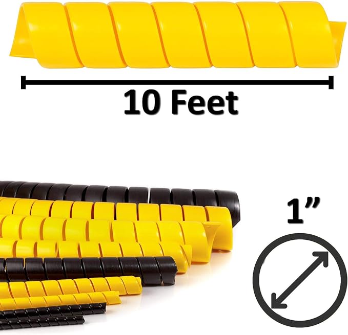 Electriduct 1 Inch Heavy Duty Spiral Wrap HDPE Flexible Plastic Cable Sleeve - Image 3