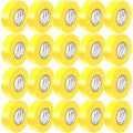 OHLECTRIC Professional Grade Vinyl Electrical Tape (20 Pack) Yellow - 7 Mil Thick Flame-Retardant, Heat & Weather Resistant 3/4 Inch x 60 Feet | Ideal for Contractors & Electricians