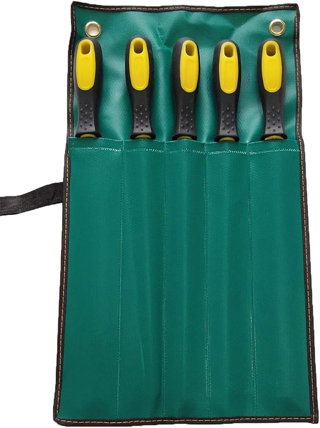 Metal File Set, 5-Piece, 10-inch,High Carbon Steel File,Work for Metal, Wood,Plastic