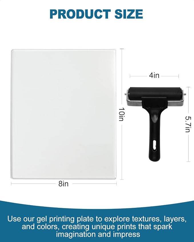 UCEC Gel Printing Plate Kit – 8x10 Inch Printmaking Plate - Image 7