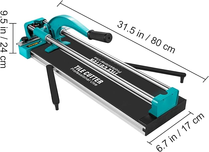 Vevor 24 Inch/600mm Tile Cutter Double Rails & Brackets Manual Tile Cutter 45356 in Cap w/Precise Laser Manual Tile Cutter Tools for Precision Cutting (24 Inch) - Amazon.com