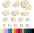 45PCS Nylon Repair Patch Self-Adhesive Pre-Cut Fabric Patch Down Jacket Repair Patches for Puffer Jackets Tenacious Tape Polyester Waterproof Lightweight Tent Repair Patch for Clothes Bag(Beige)