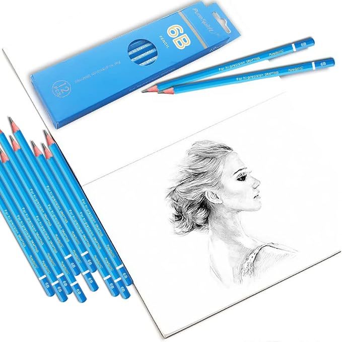 Sketch Pencils for Drawing 6B, Sketching & Doodling | Graphite Pencil for - Image 5