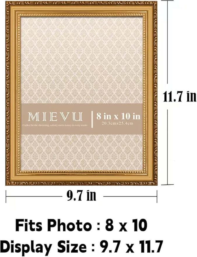 8×10 Picture Frame Gold - Image 3