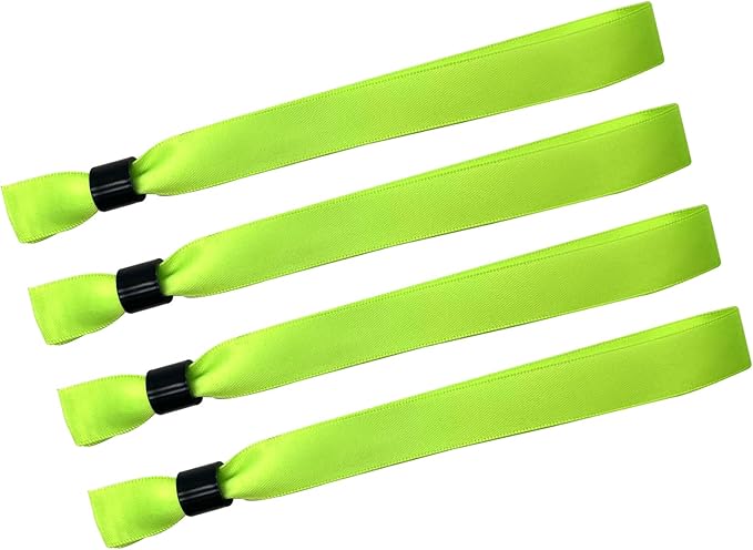 100 Pack Wrist Bands|Light Green Wristbands for Events|Wristbands for Concerts Festival Admission Party|13.78” x 0.59”
