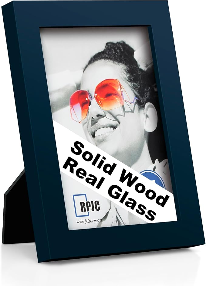 RPJC 5x7 inch Picture Frame Made of Solid Wood High Definition Glass by RPJC