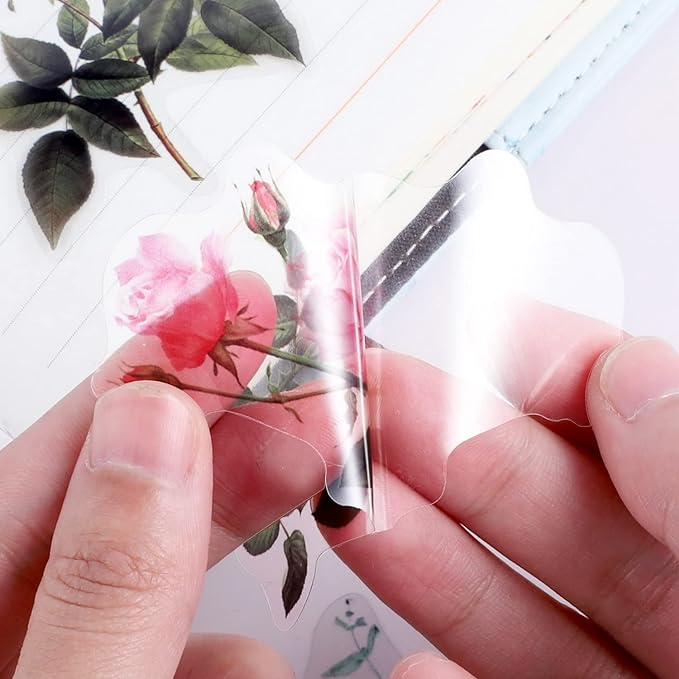 80 Pieces Natural Vintage Flower Stickers - Image 3