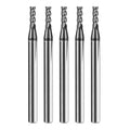 5pcs 1/16" Carbide Square End Mill Bits Set for Alloy Stees/Hardened Steels,Hrc55 Micro Grain Carbide Milling Cutter 4Flute CNC Router Bits with AlTiN Coating