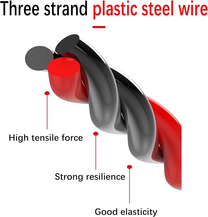 33ft/10m Fish Tape Cable Puller Kit - 6mm Diameter PET Electrical Wire Snake Tools for Wall Plate Wiring,Cord Threader Walls,Electrical Wire Fish Tape,Polyester Fish Tape for Cable