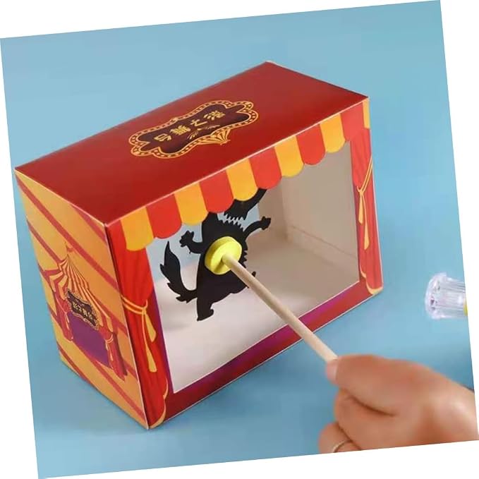 YARNOW 2Set DIY Puppet Theater Craft Interactive Shadow Puppets Kit - Image 6