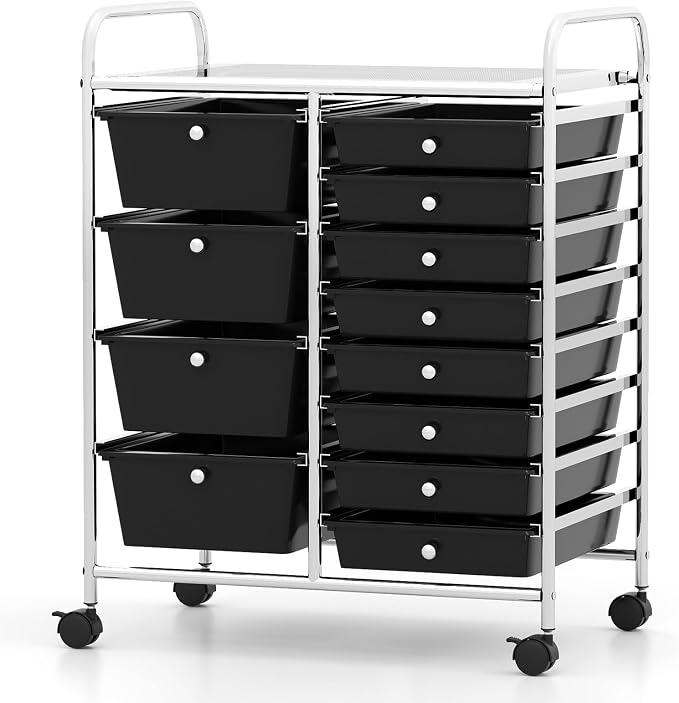 BECOMFORT 15-Drawer Rolling Cart by BECOMFORT