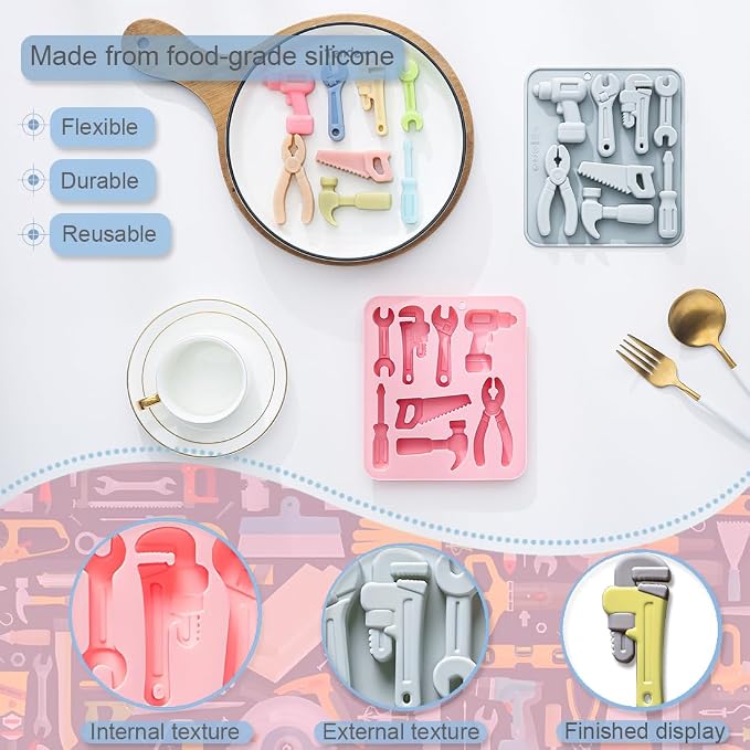 2 Pack Hardware Tools Silicone Mold Set - Image 3