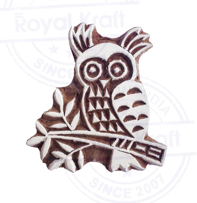 Royal Kraft Wooden Stamps DIY Fabric, Henna Printing Blocks THDtag024 - Image 3