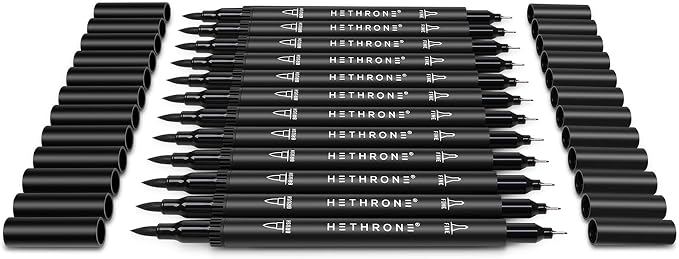 Hethrone Black Markers for Drawing - Image 4