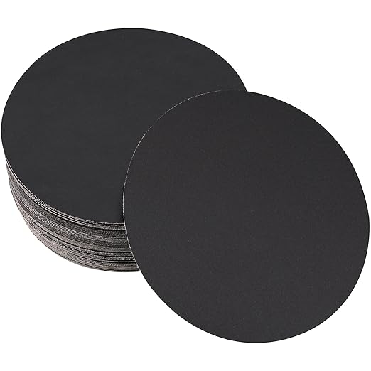 30PCS 6 inch Silicon Carbide Sanding Discs 1500 Grit, Wet Dry Orbital Sander Hook and Loop Sandpaper Disc, Best for Metal,Automotive,Wood Polishing