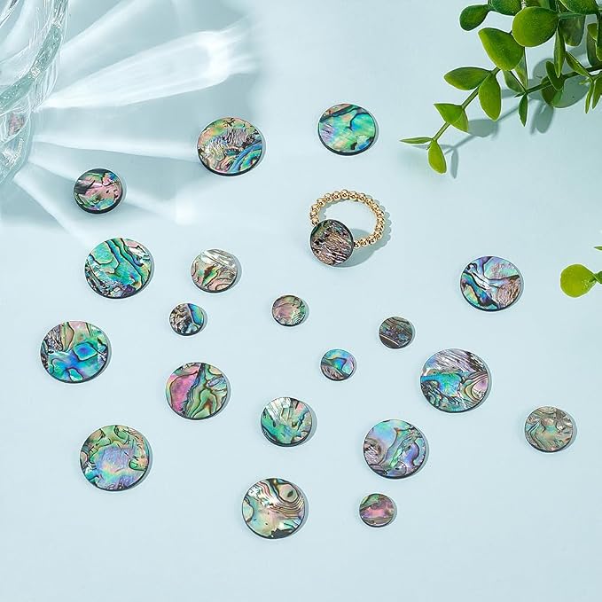 WADORN 4 Sizes Abalone Shell Cabochons - Image 6