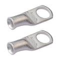 SELTERM 2pcs 8 AWG 5/16" Stud Tinned Copper Wire Lugs, Battery Lugs, Ring Terminals, Battery Cable Ends, 8 Gauge Ring Terminal Connectors, UL Marine Grade Electrical Battery Terminal Connectors