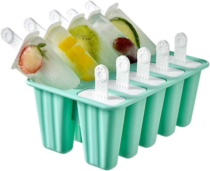 Popsicle Molds 10 Pieces Silicone Ice Pop Molds Popsicle Mold Reusable Easy - Image 3