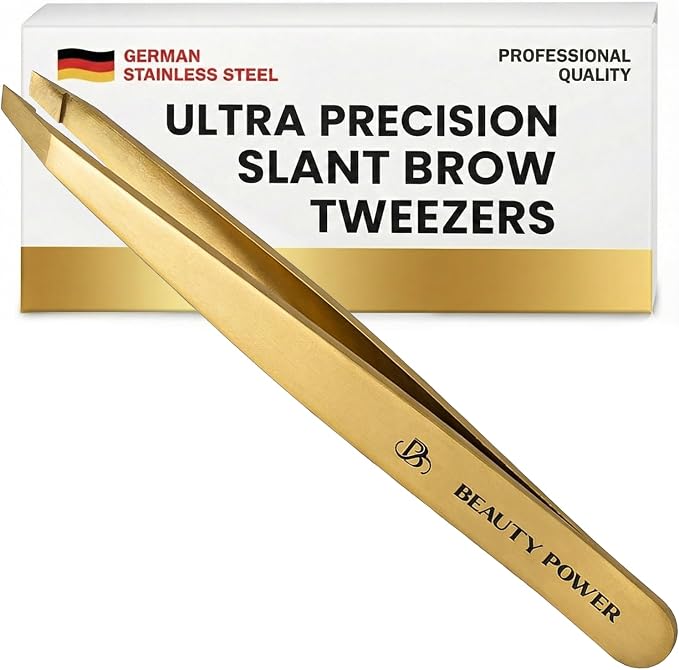 Beauty Power Tweezers for Women Facial Hair: Ultra Precision Tweezers for Women by BeautyPower